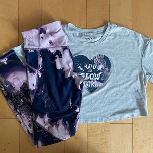 Leggings and crop top